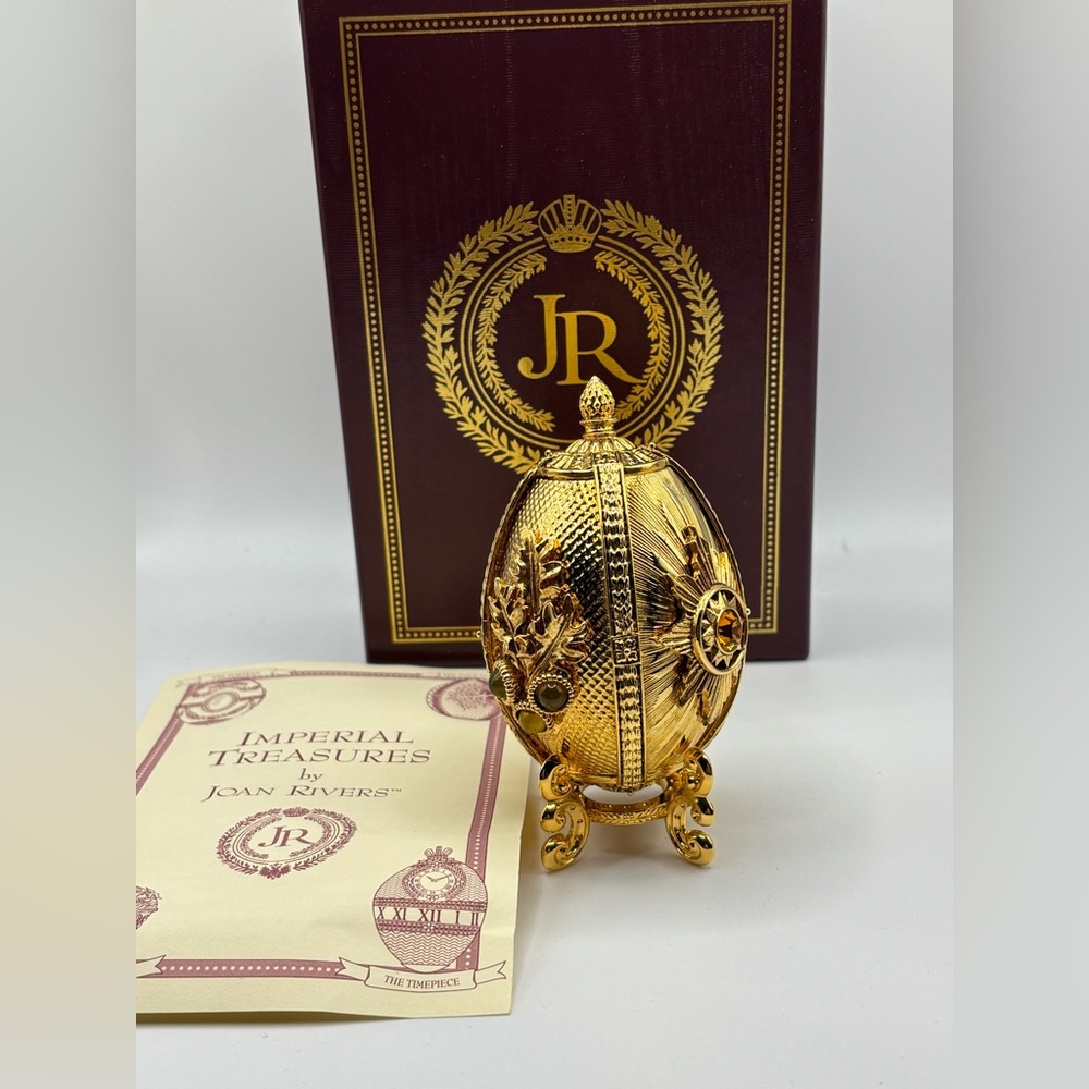 Joan Rivers Imperial Treasures Gold Decorative Egg